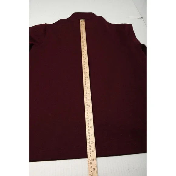 Johnston & Murphy XC4 Pullover Shirt Mens Large Maroon Quarter Zip Stretch - Picture 8 of 11